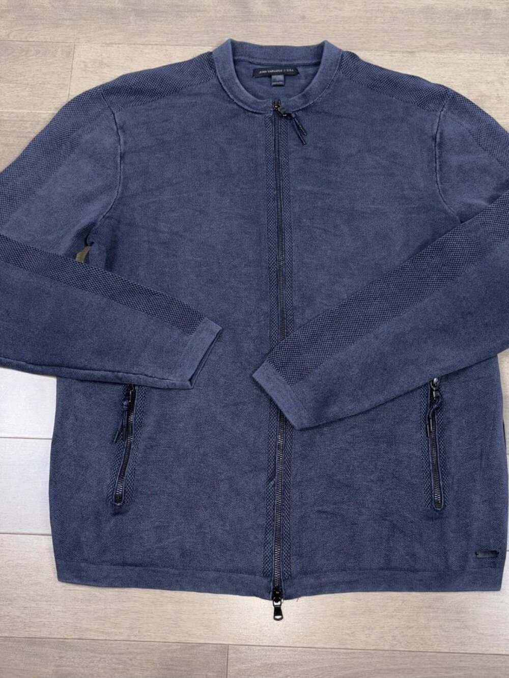 JOHN VARVATOS men's full-zip knit sweater size Large